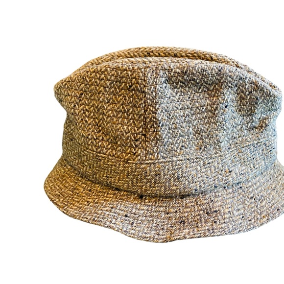 Vtg DONEGAL TWEED Wool Fedora / Bucket Hat Unisex - Picture 3 of 6